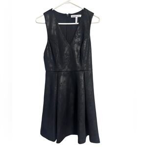 BCBGeneration Black Foiled Scuba Mini Dress size 4